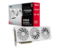 Karta graficzna ASUS Radeon RX 9070 XT Prime OC White 16GB GDDR6 PRIME-RX9070XT-O16G-WHITE